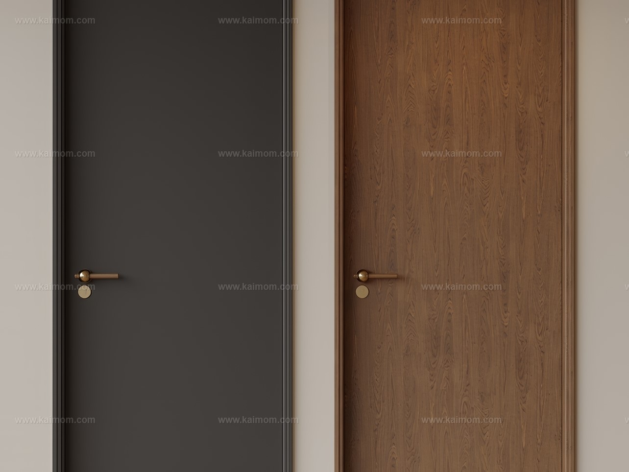 单开门_房间门SU模型-1