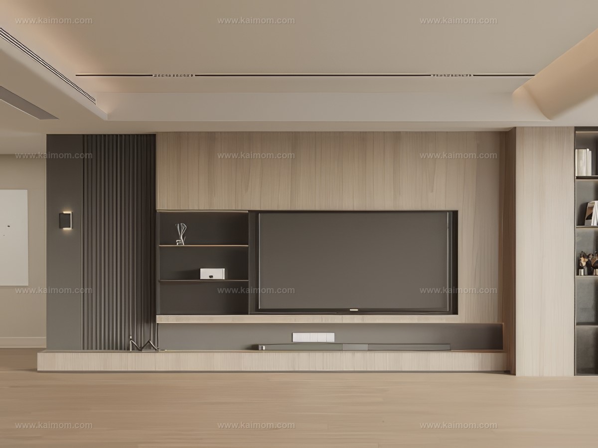 电视背景墙SU模型-1
