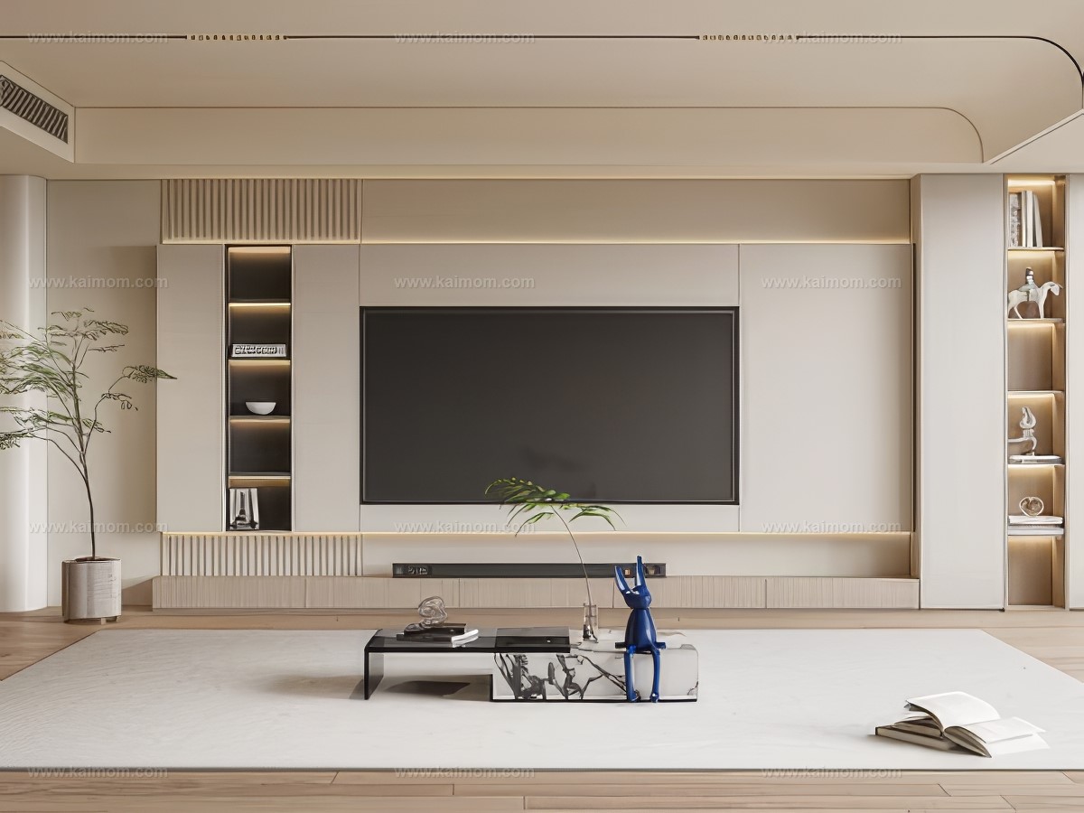 电视背景墙SU模型-1
