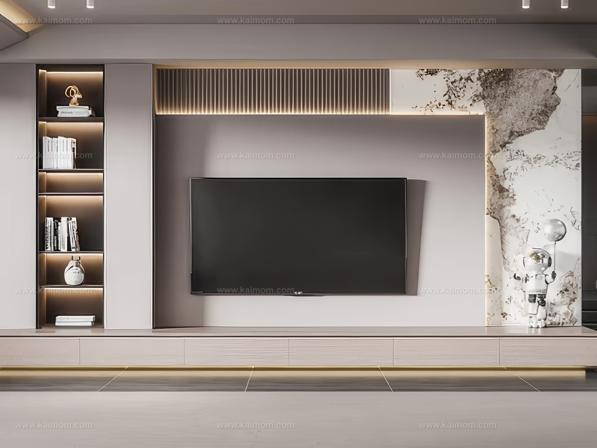 电视背景墙SU模型-1