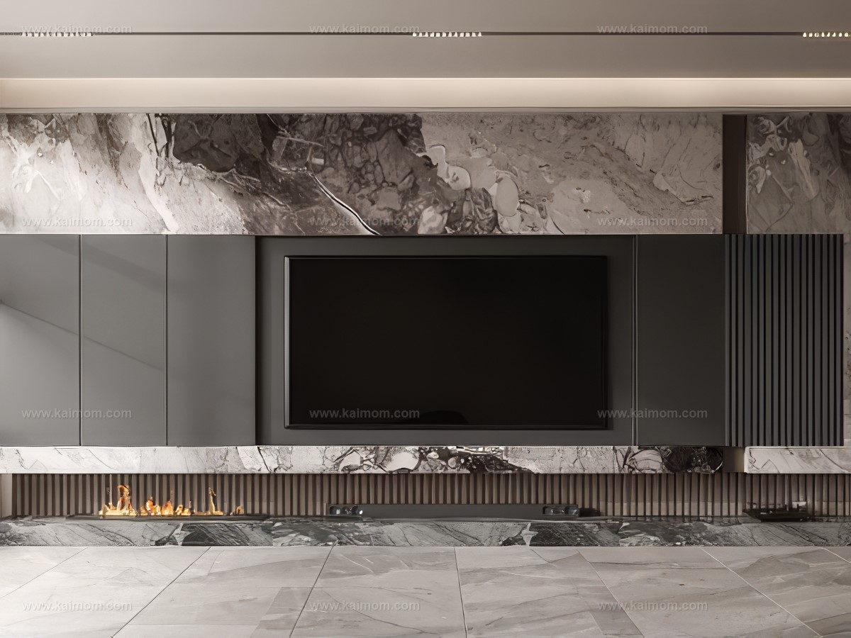 电视背景墙SU模型-1