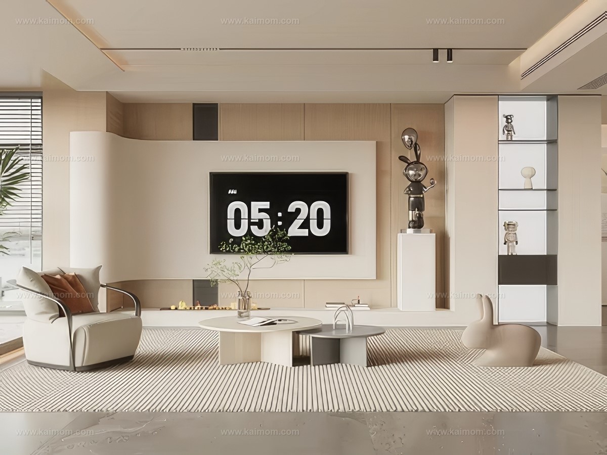 电视背景墙SU模型-1
