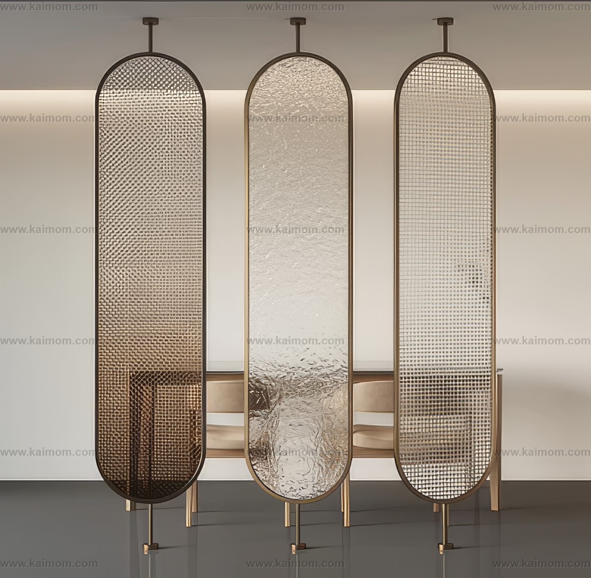 屏风隔断3D模型-1