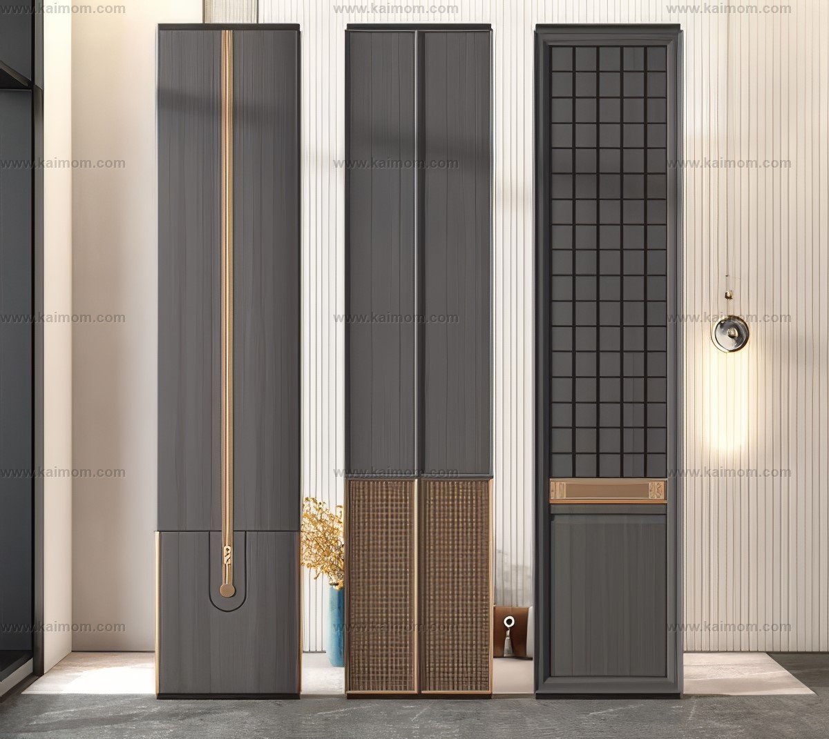 屏风隔断3D模型-1