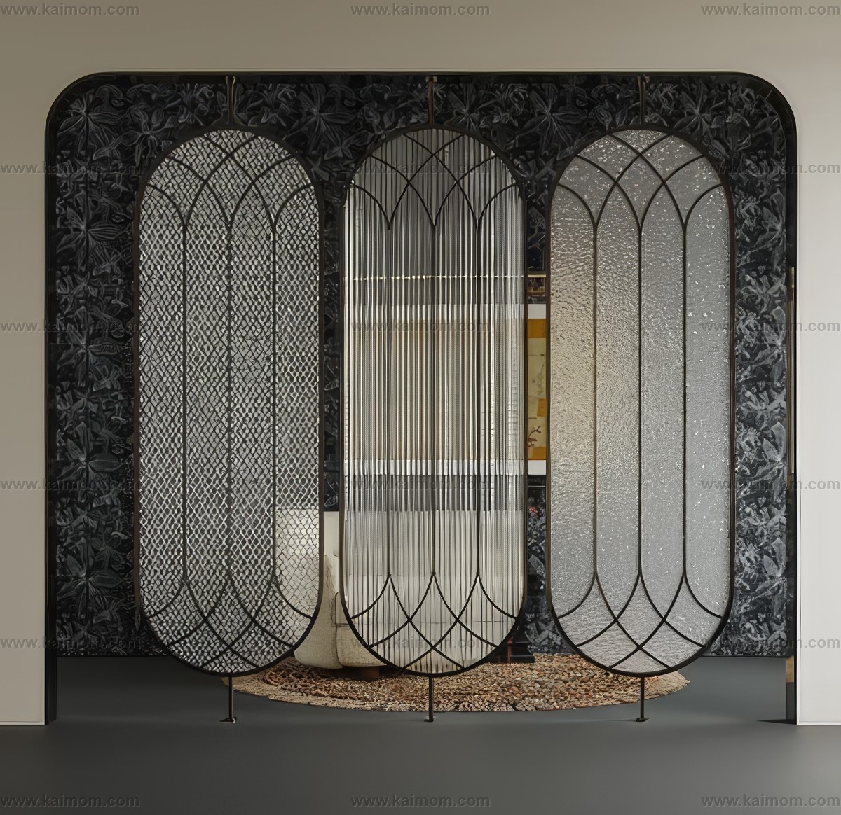 屏风隔断3D模型-1