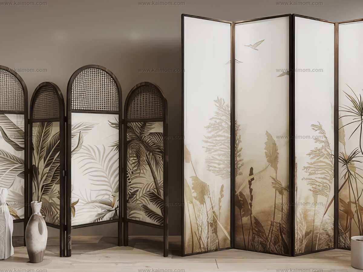 屏风隔断3D模型-1