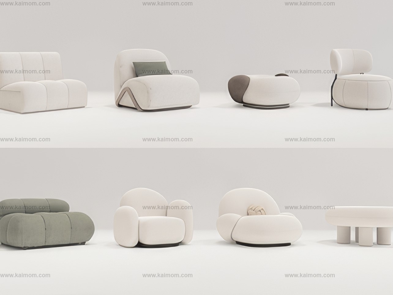 懒人沙发SU模型-1