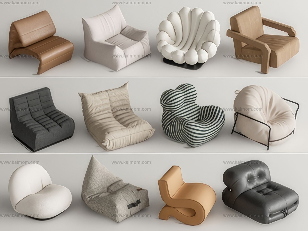 懒人沙发SU模型-1