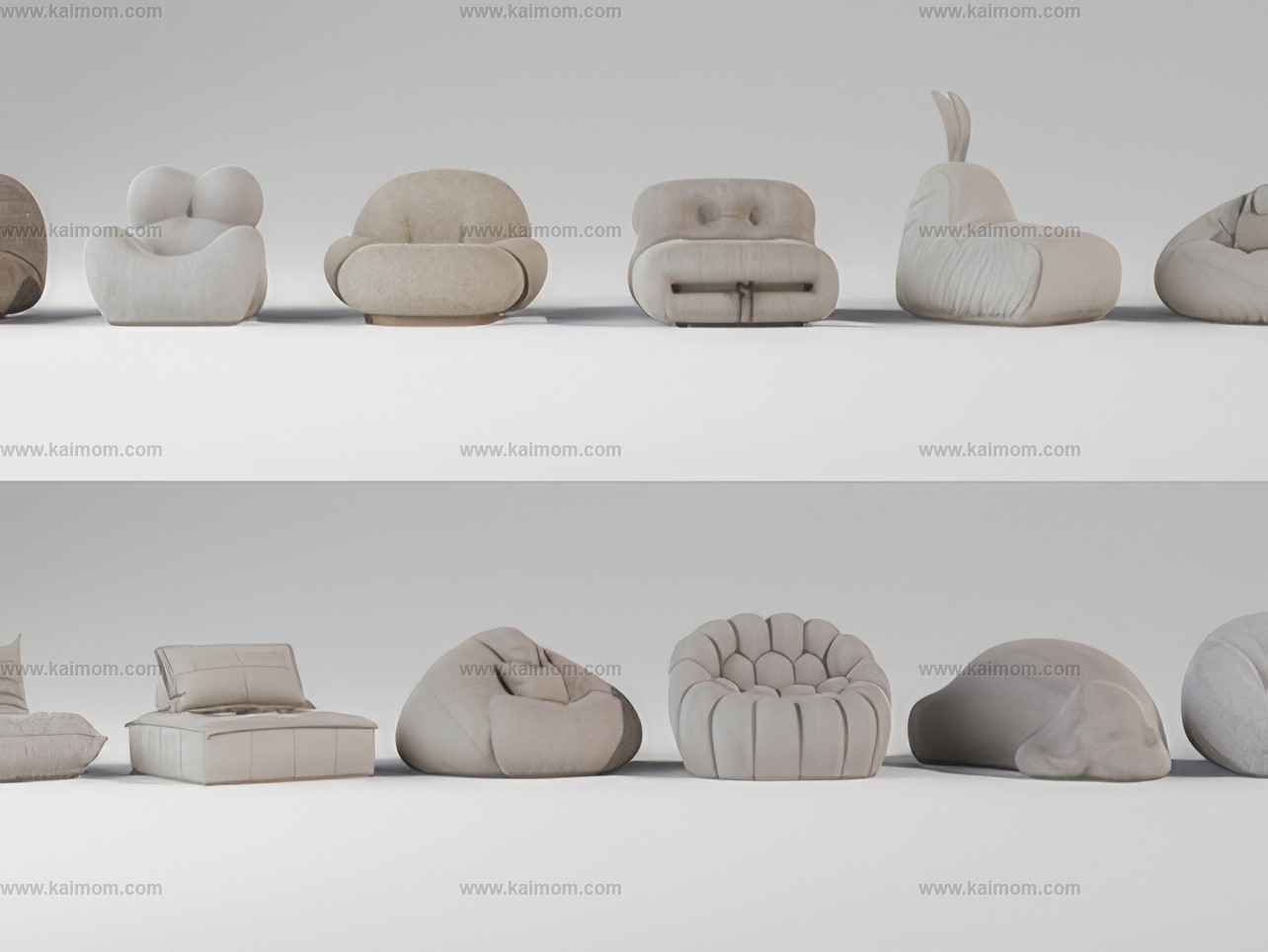 懒人沙发SU模型-1