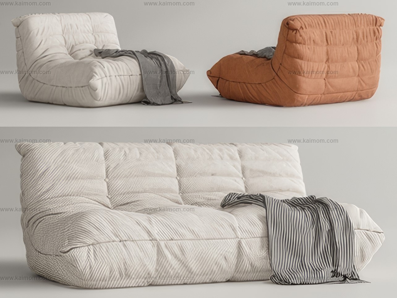 懒人沙发SU模型-1