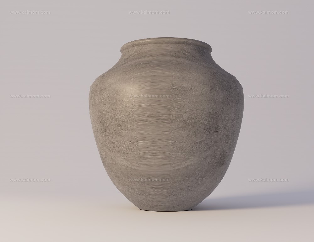 艺术陶罐D5模型-1