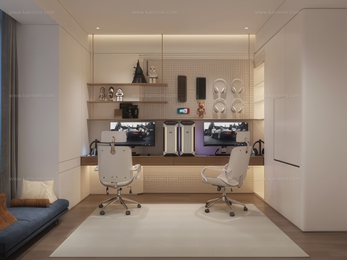 电脑_电脑桌SU模型-1