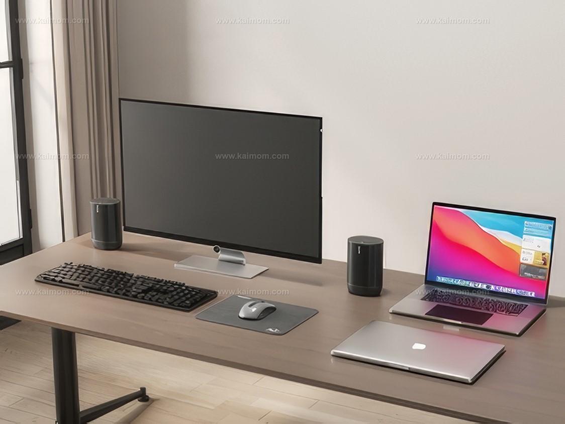 电脑_电脑桌SU模型-1