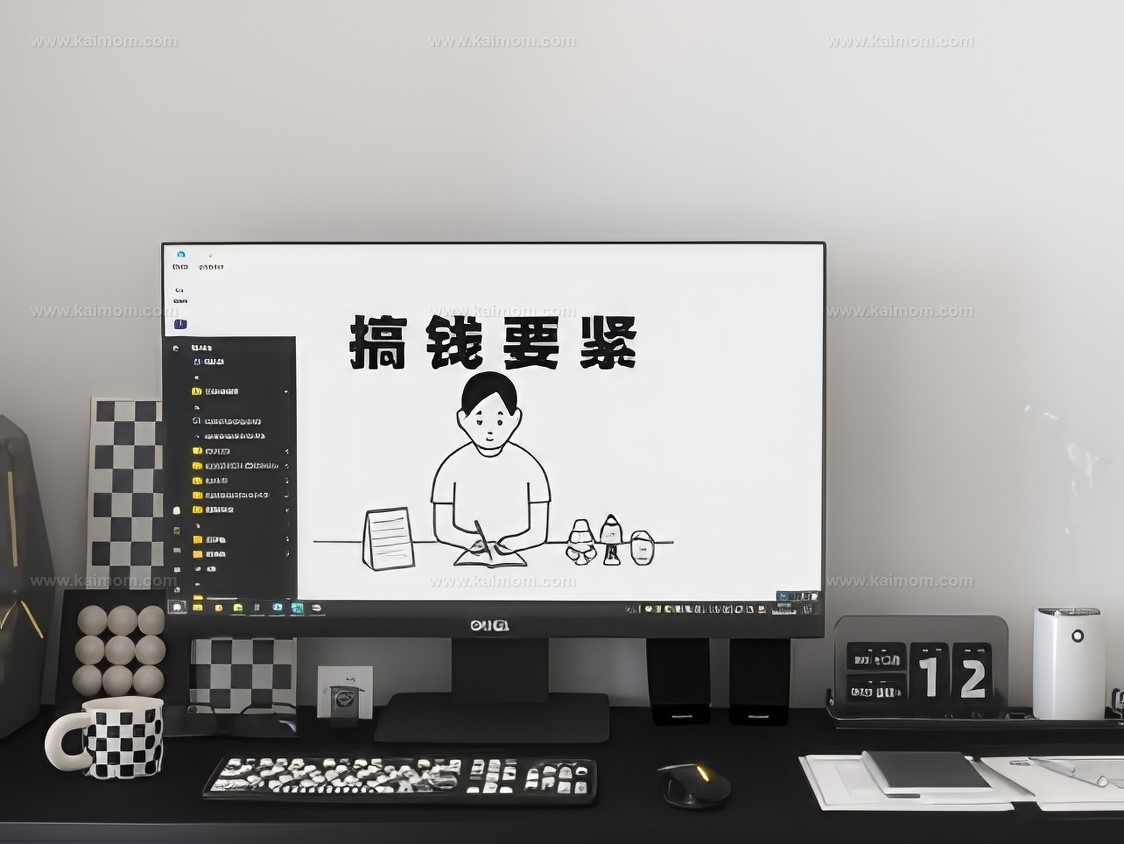 电脑_电脑桌SU模型-1