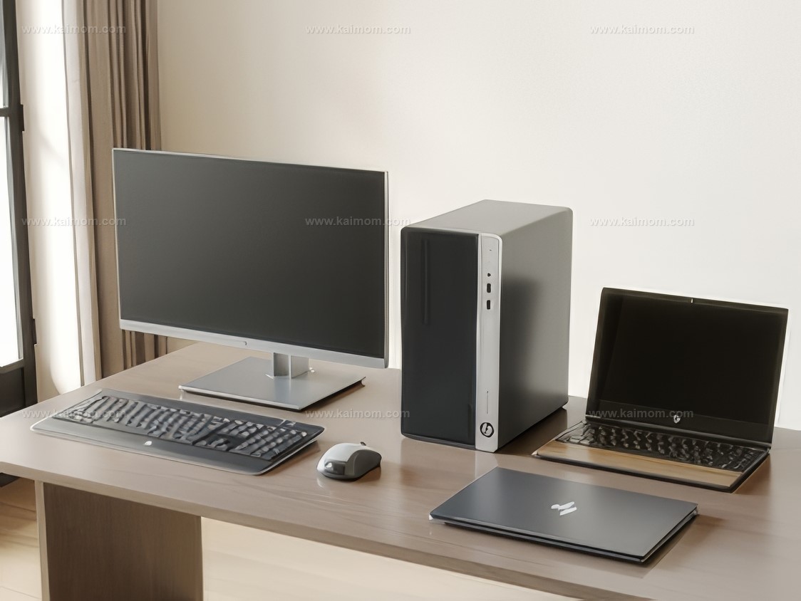 电脑_电脑桌SU模型-1