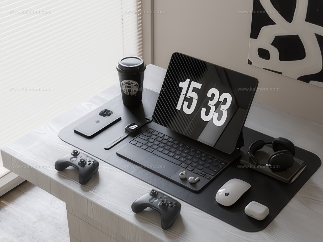 电脑_电脑桌SU模型-1