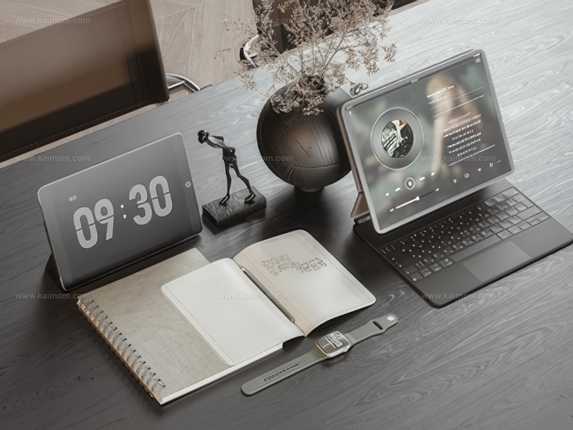 电脑_电脑桌SU模型-1