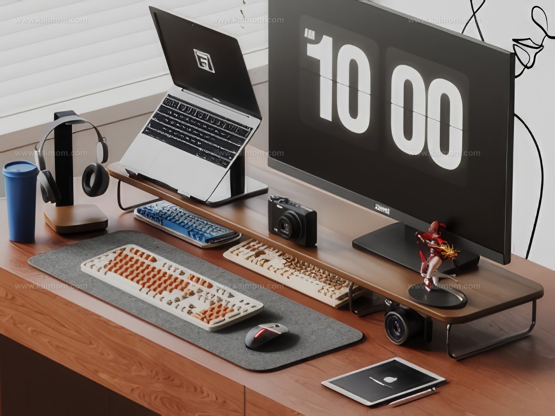 电脑_电脑桌SU模型-1