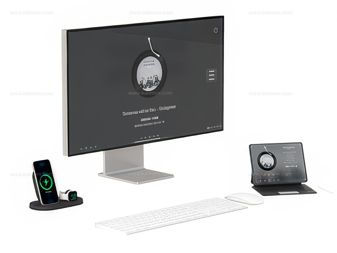 电脑_电脑桌SU模型-1