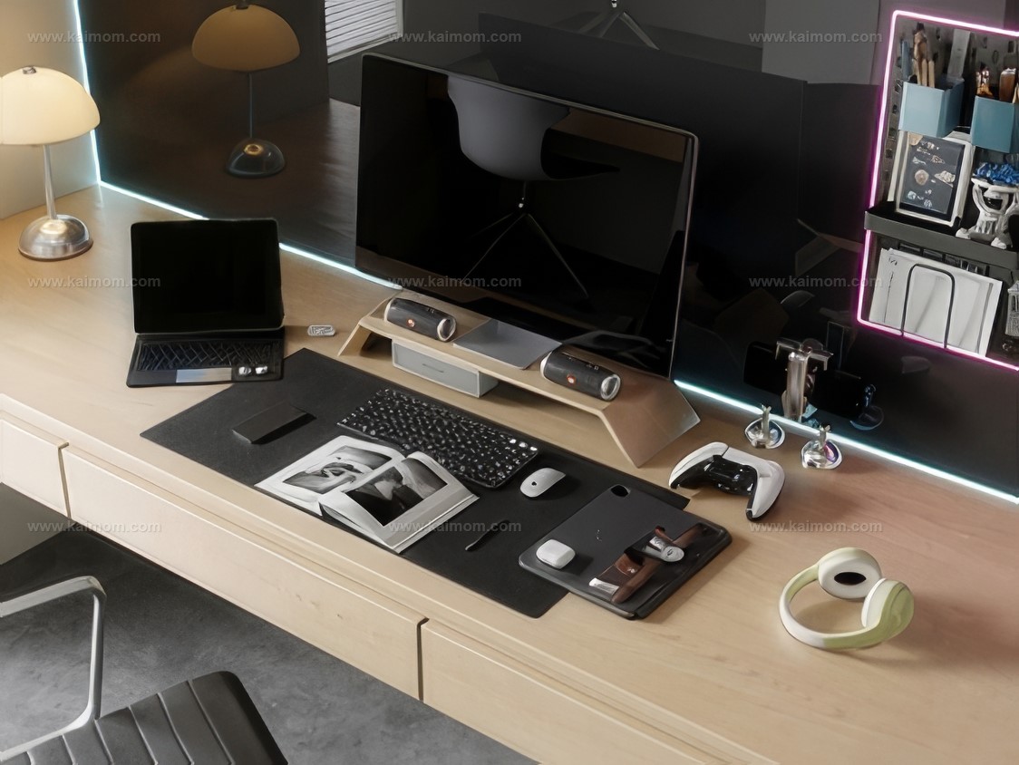 电脑_电脑桌SU模型-1