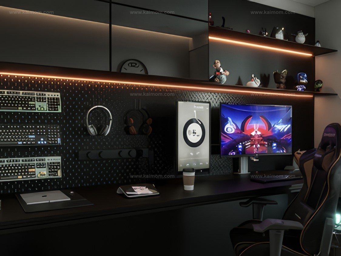 电脑_电脑桌SU模型-1