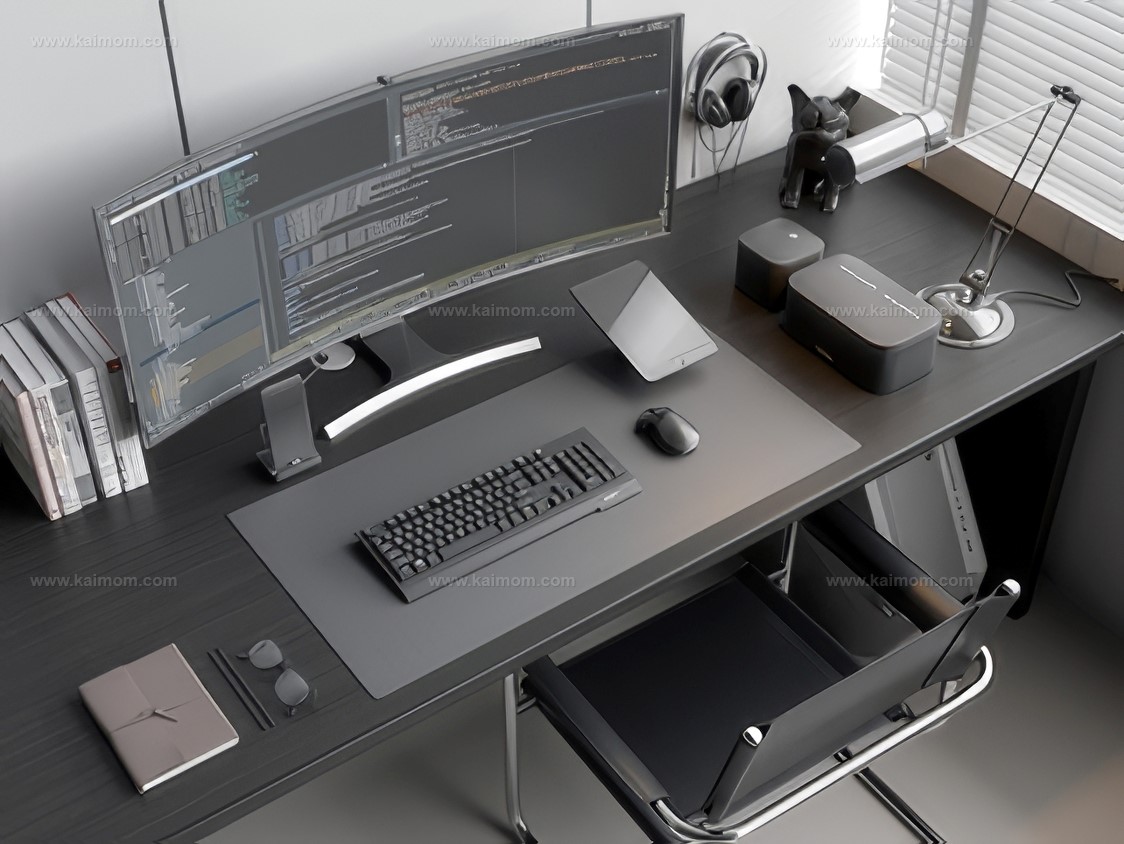 电脑_电脑桌SU模型-1