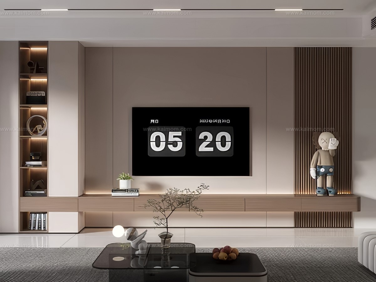 电视背景墙SU模型-1