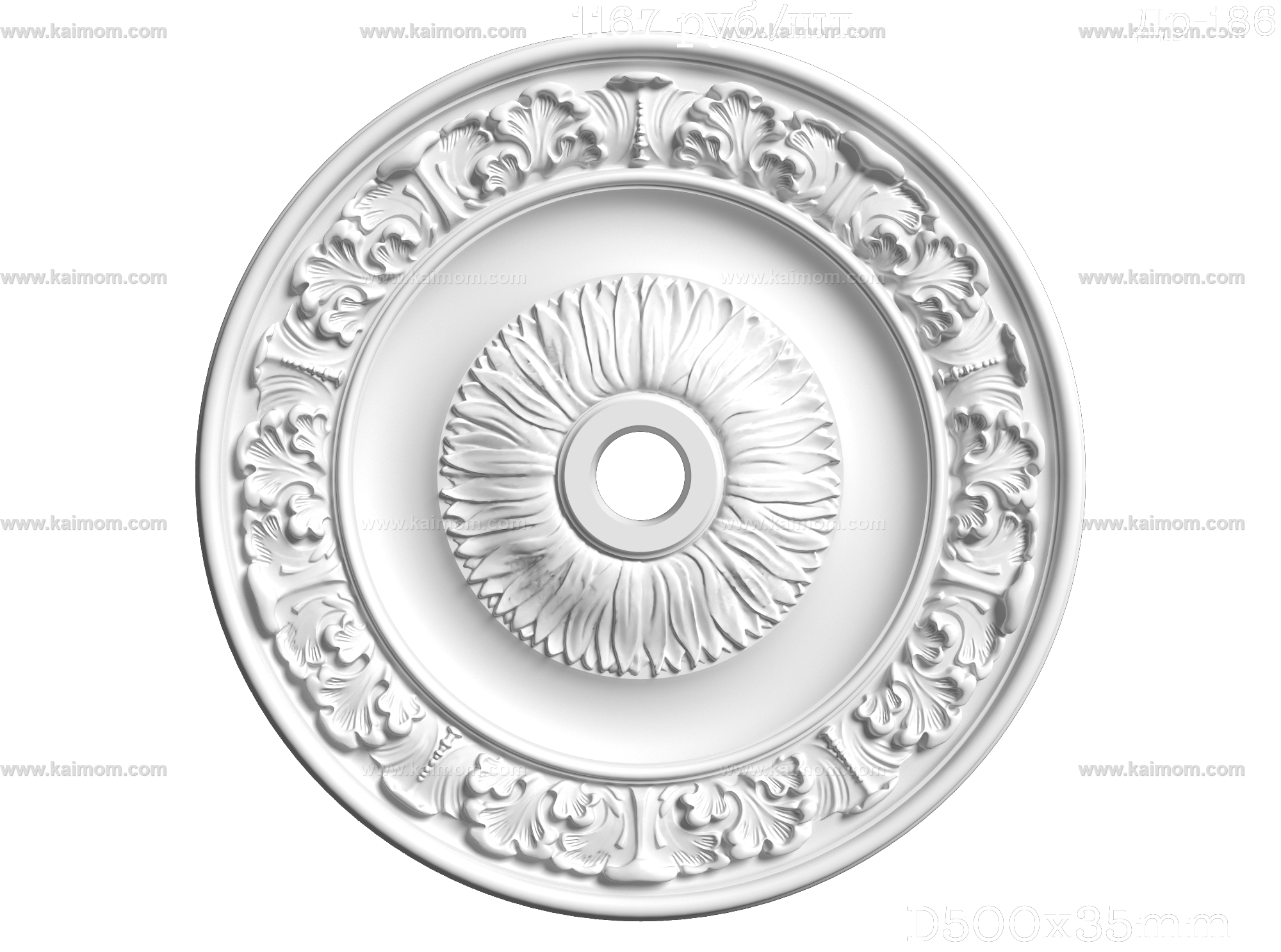 欧式古典雕花灯池3D模型-1