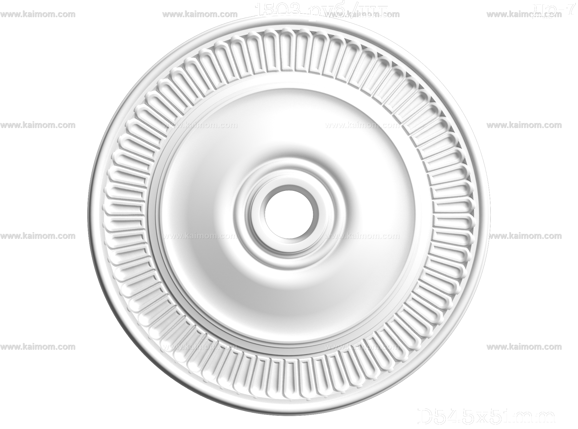 欧式古典雕花灯池3D模型-1