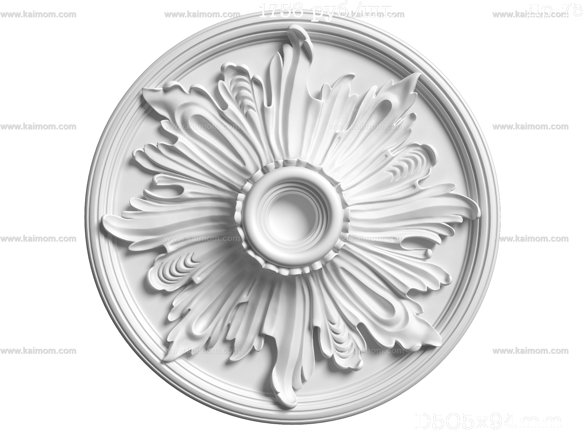 欧式古典雕花灯池3D模型-1