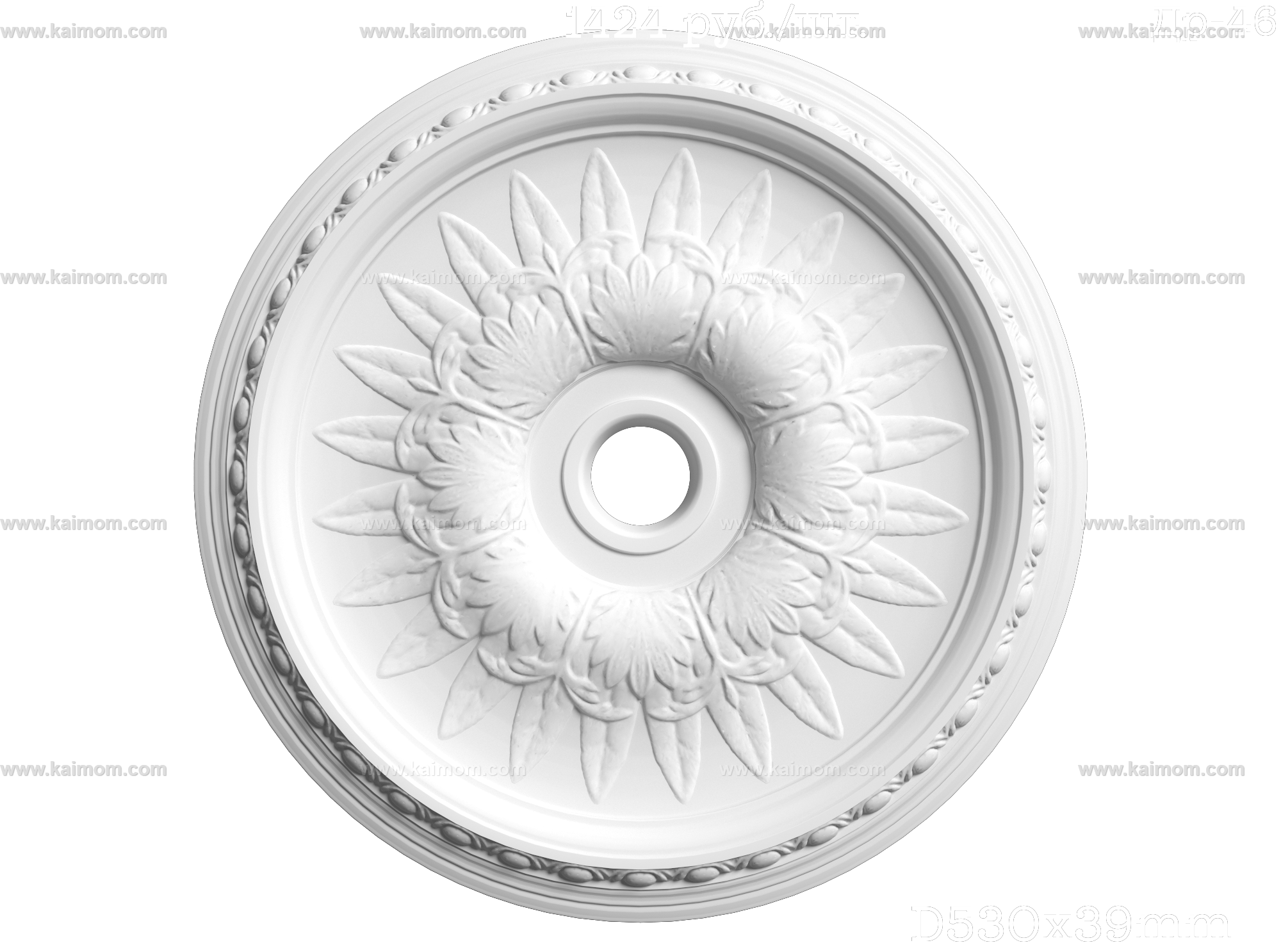 欧式古典雕花灯池3D模型-1