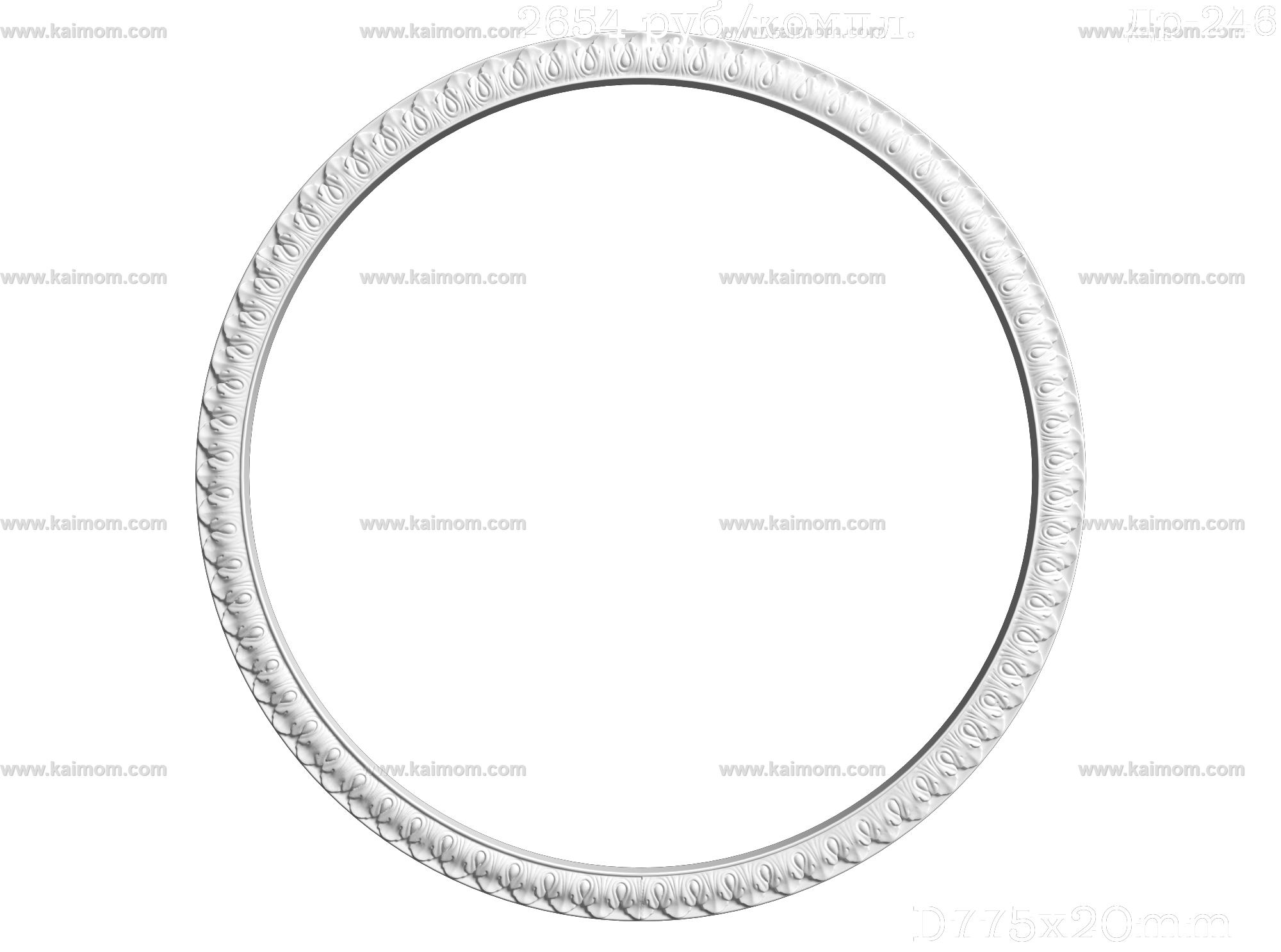 欧式古典雕花灯池3D模型-1