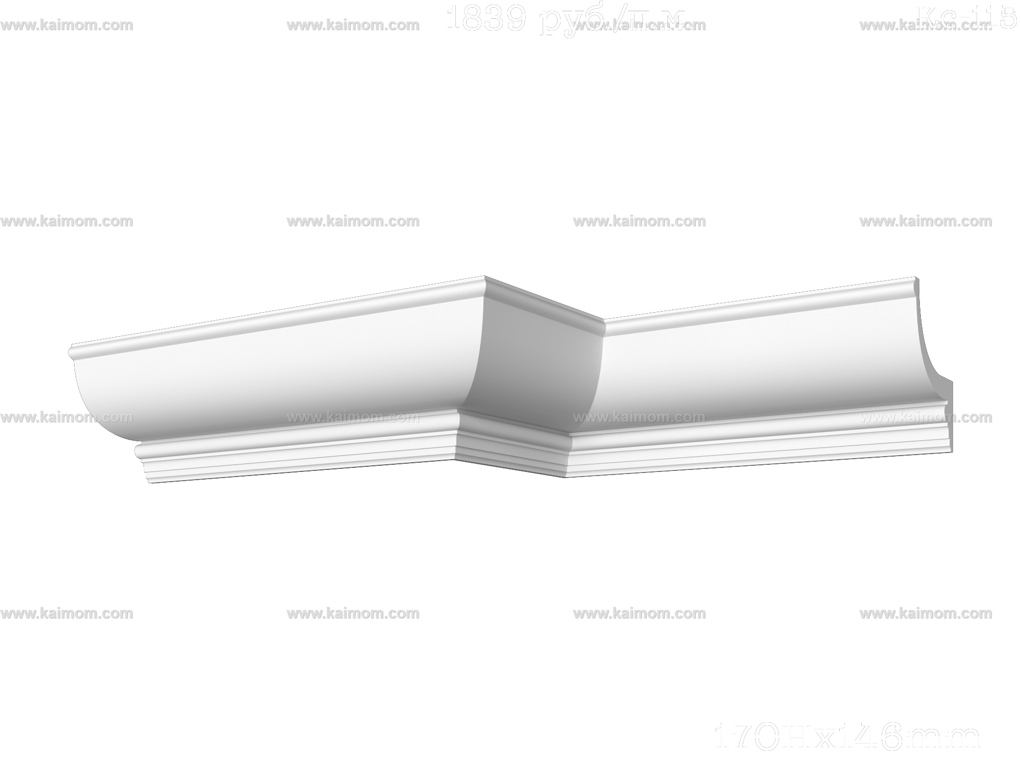 转角石膏线3D模型-1