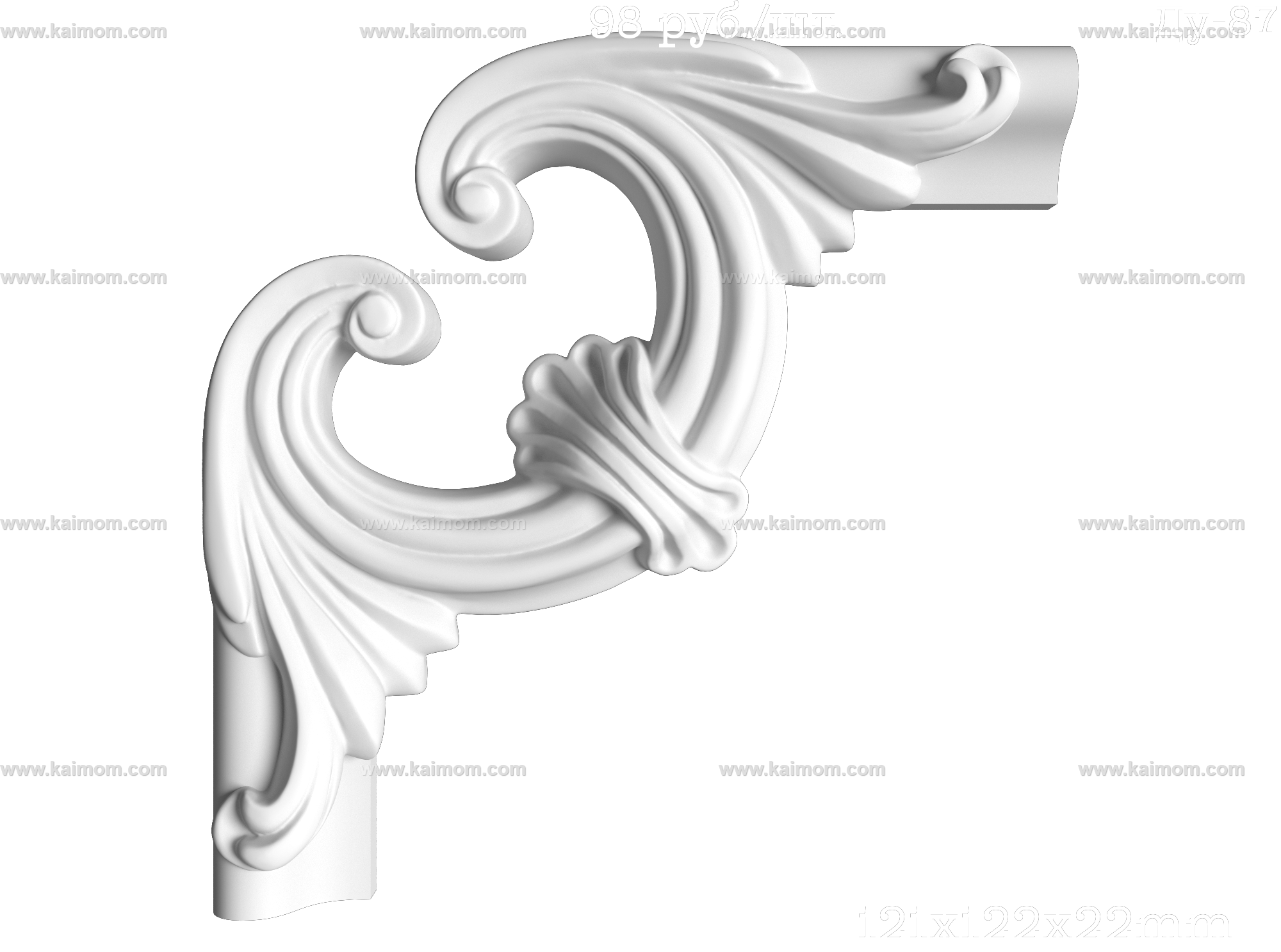 雕花_角花3D模型-1