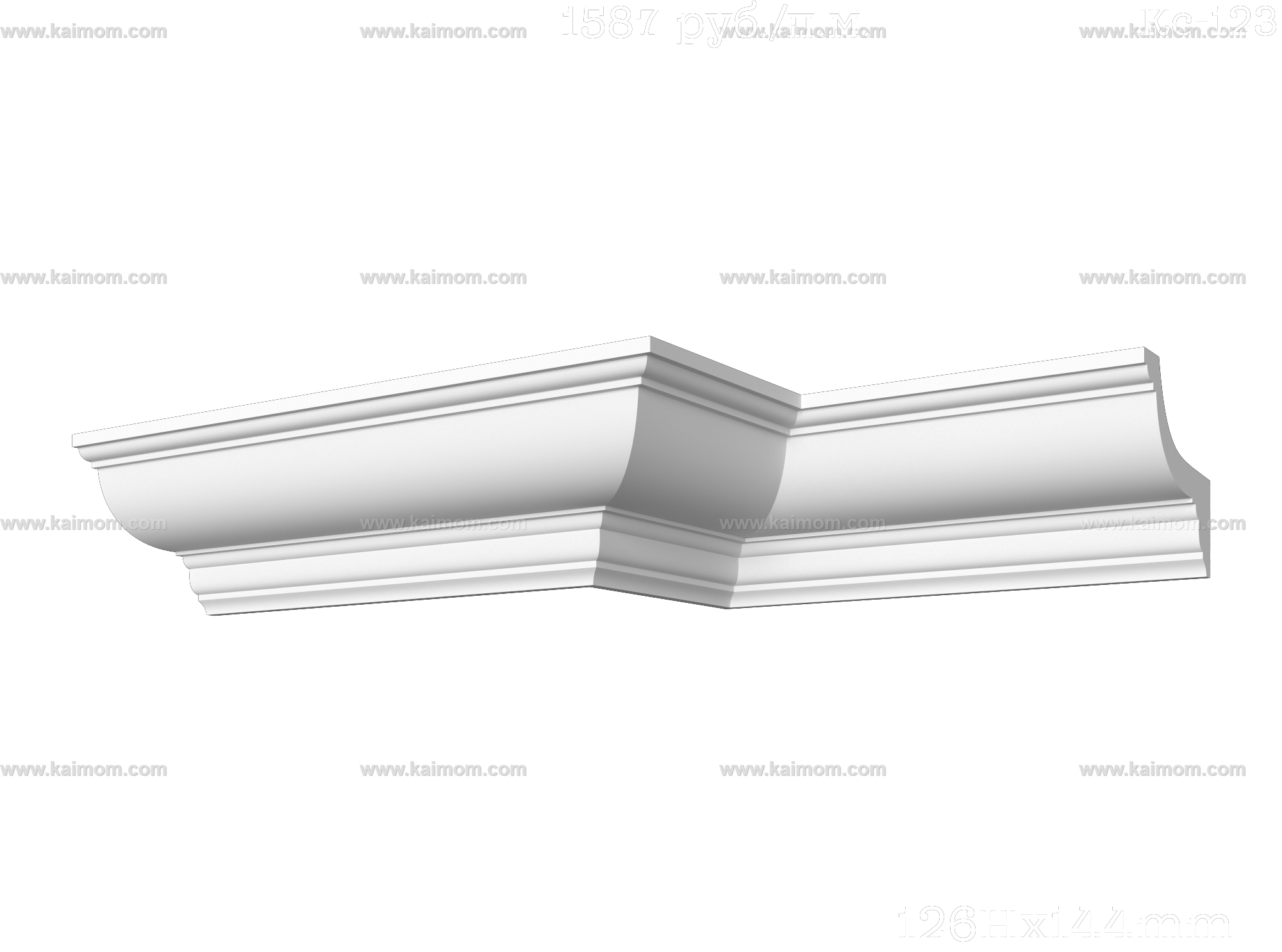 转角石膏线3D模型-1