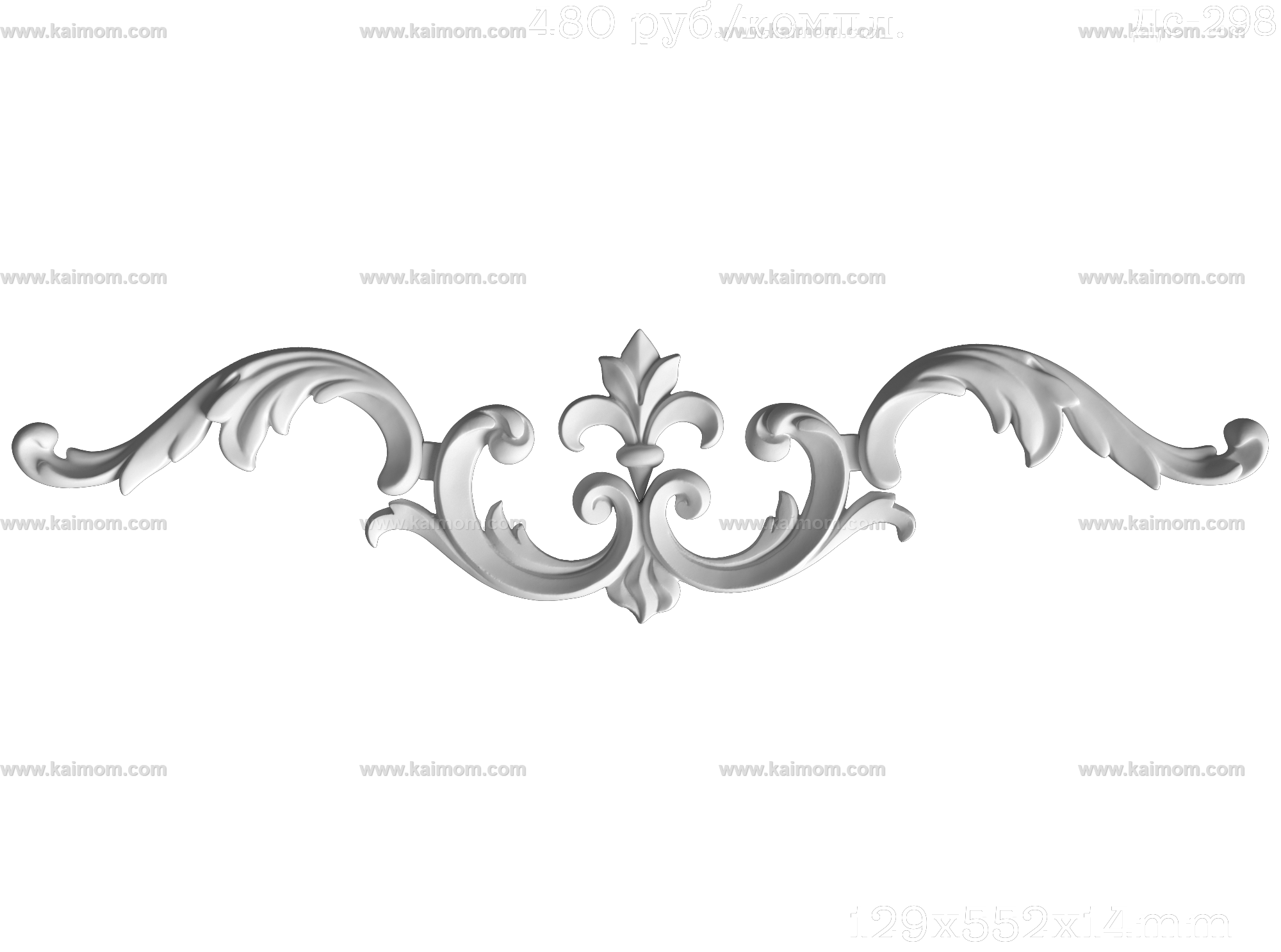 欧式墙面雕花3D模型-1