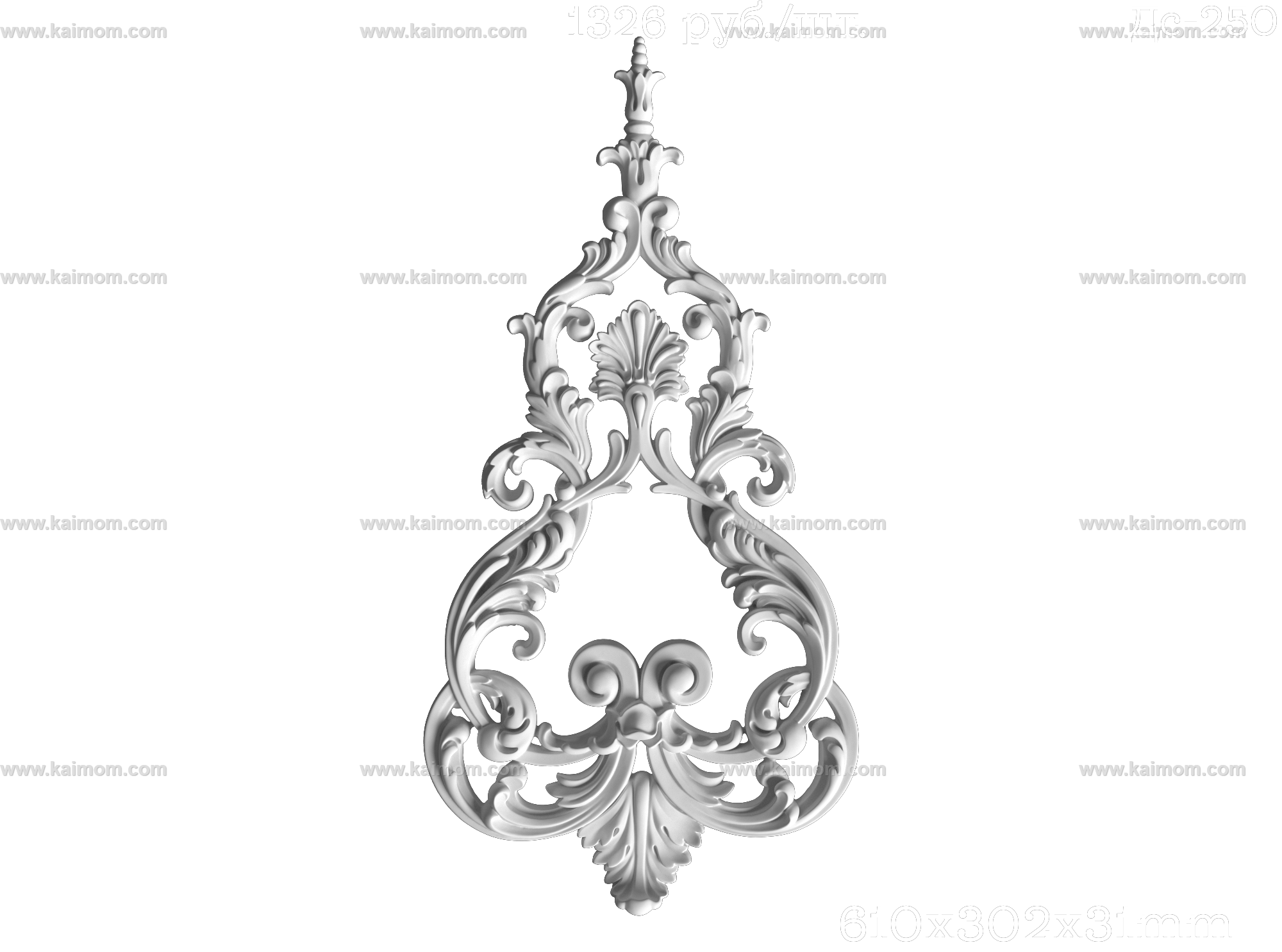 欧式墙面雕花3D模型-1