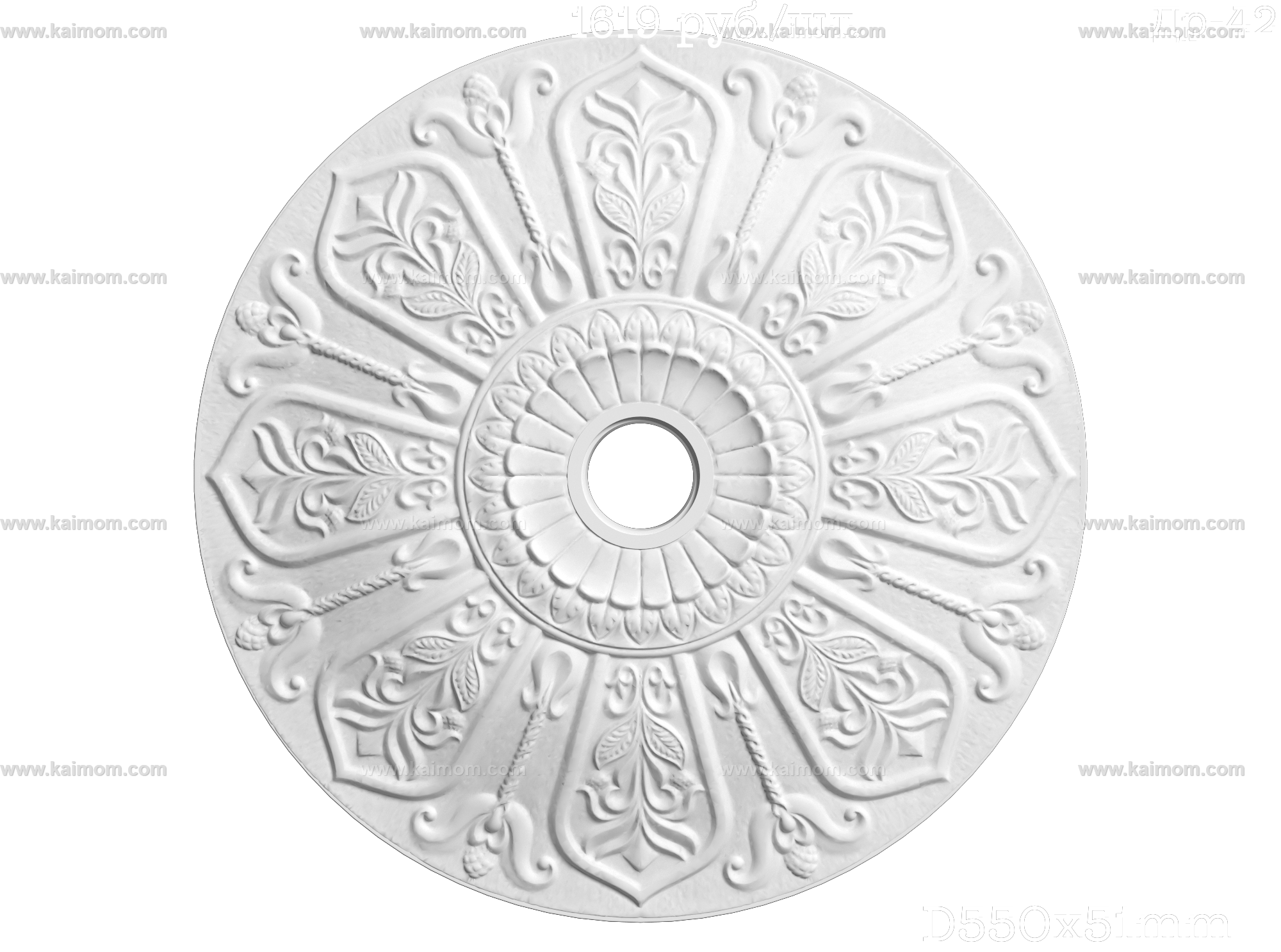 欧式古典雕花灯池3D模型-1