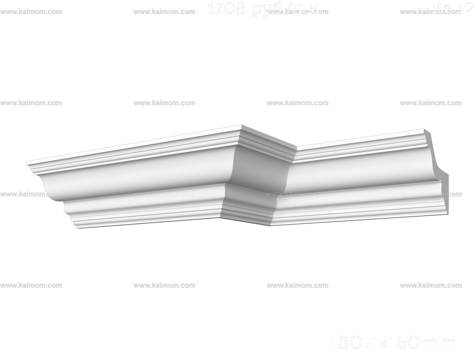 转角石膏线3D模型-1