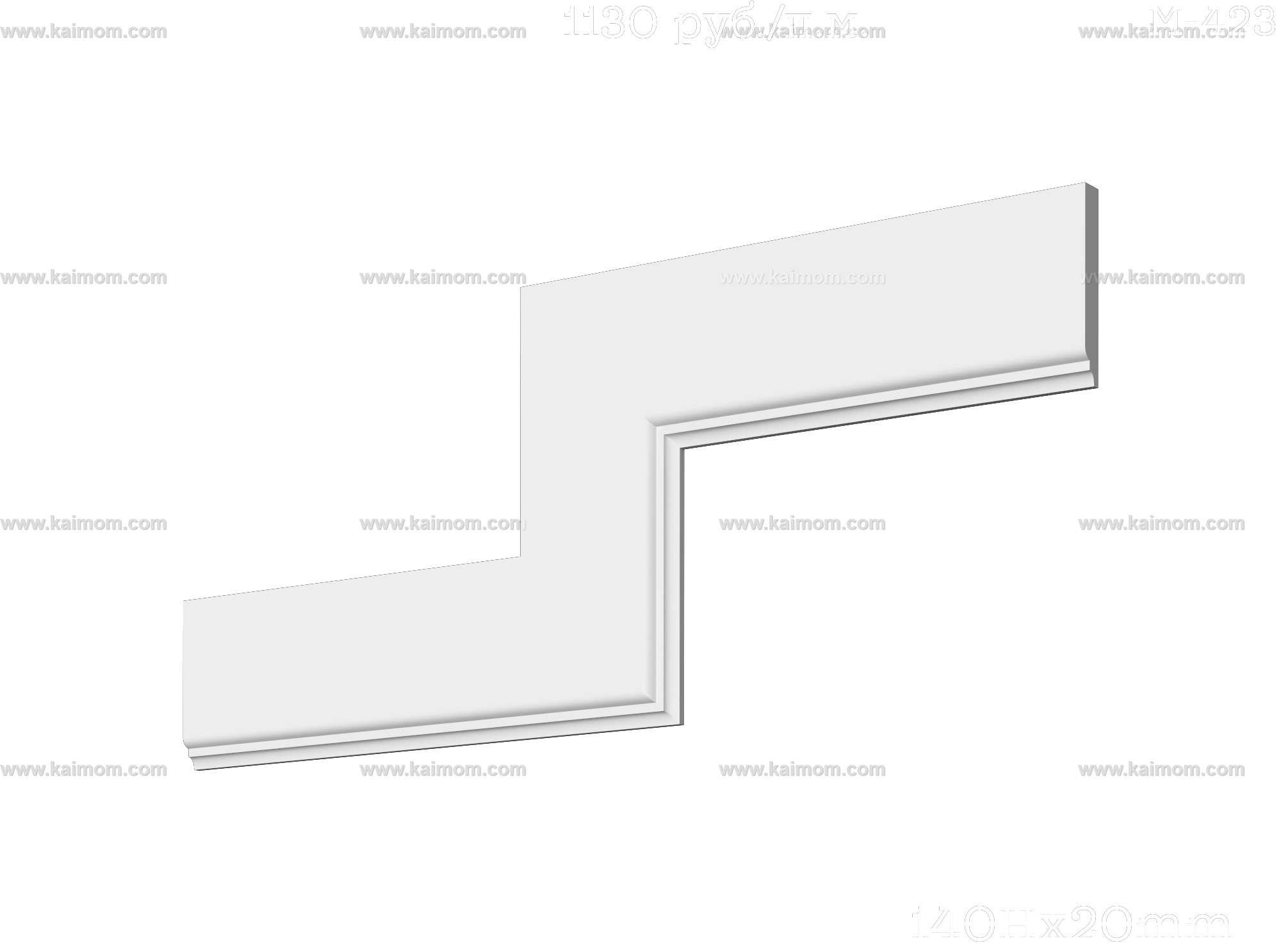 转角石膏线3D模型-1