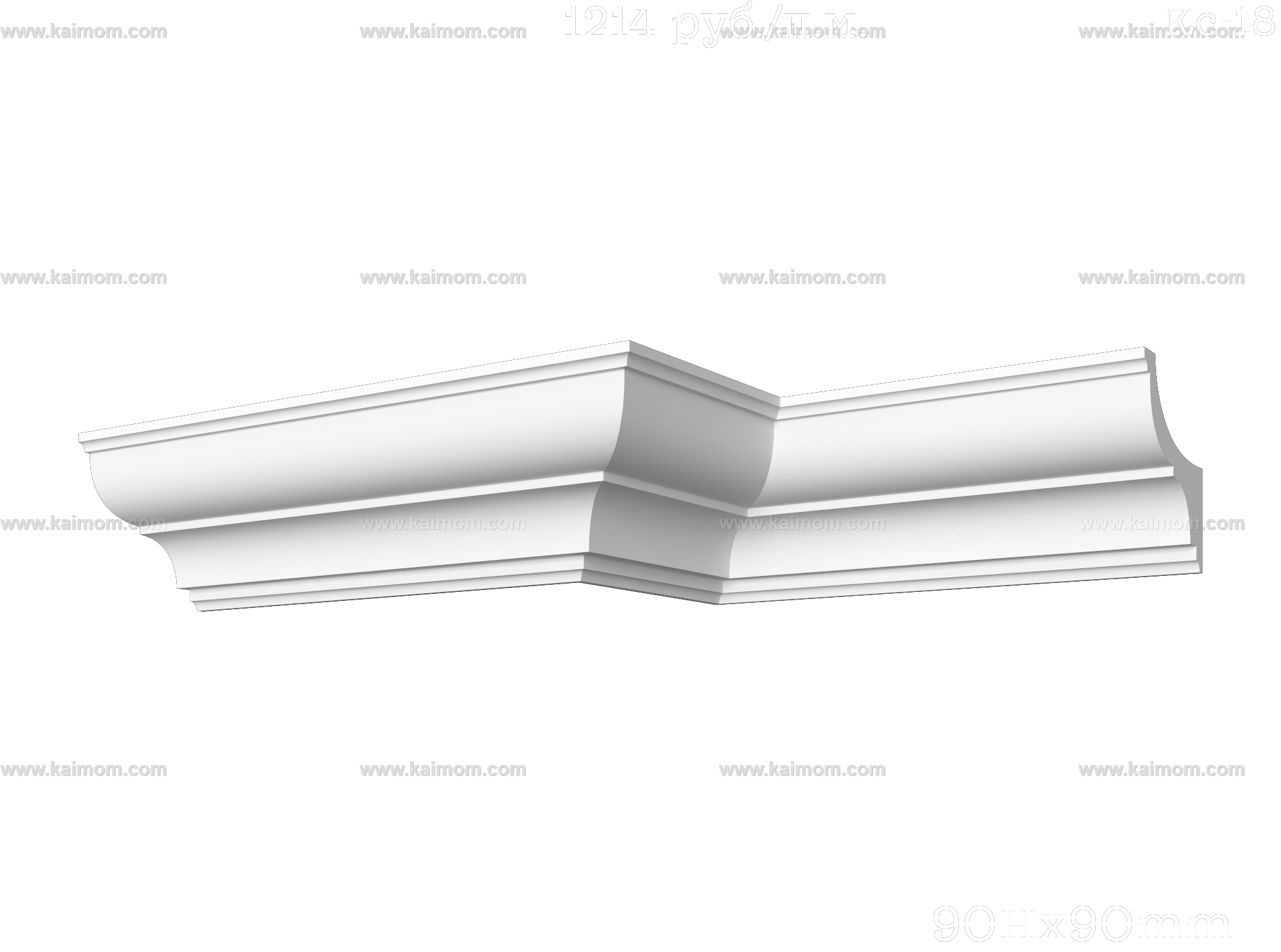 转角石膏线3D模型-1