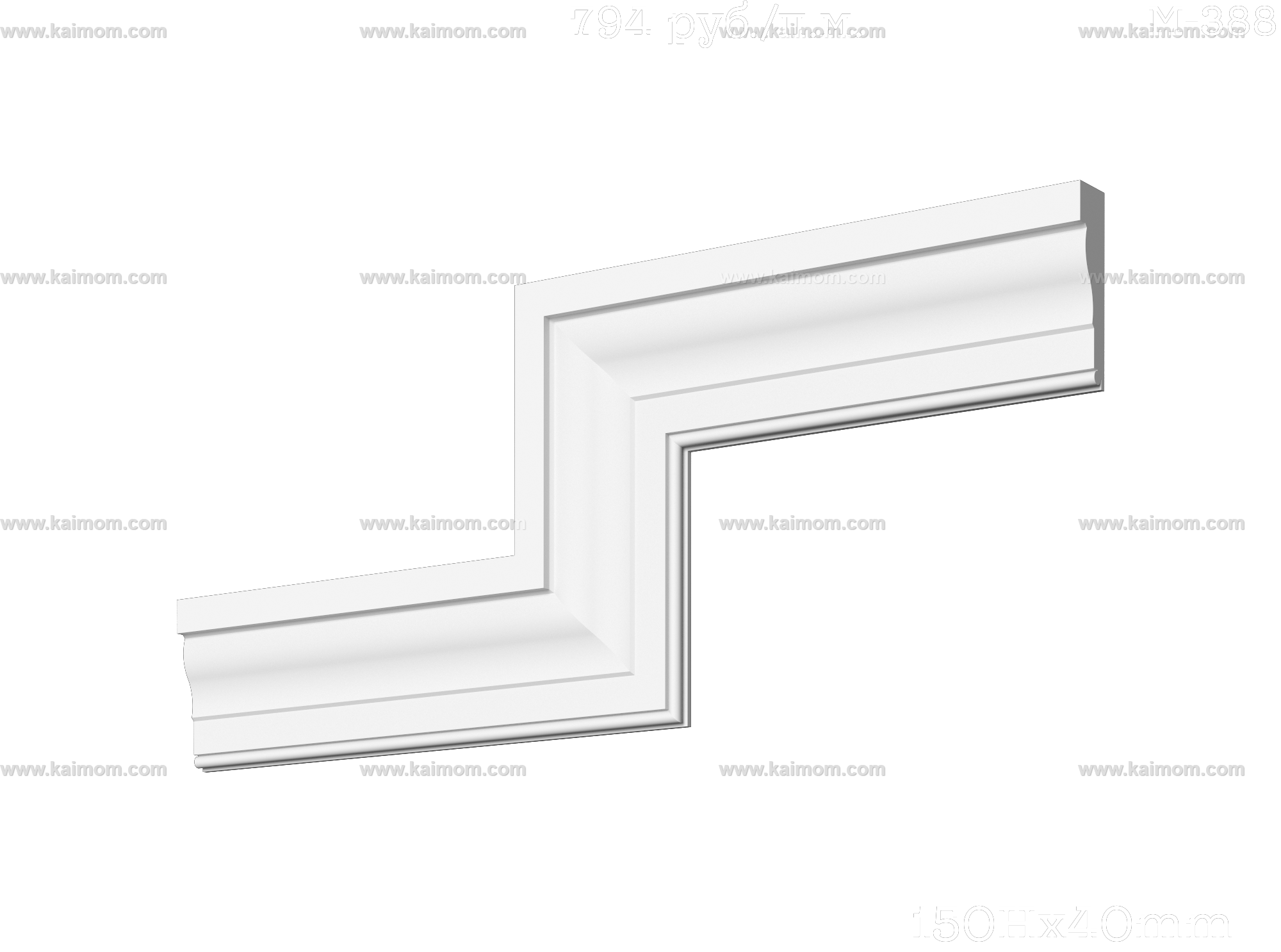 转角石膏线3D模型-1