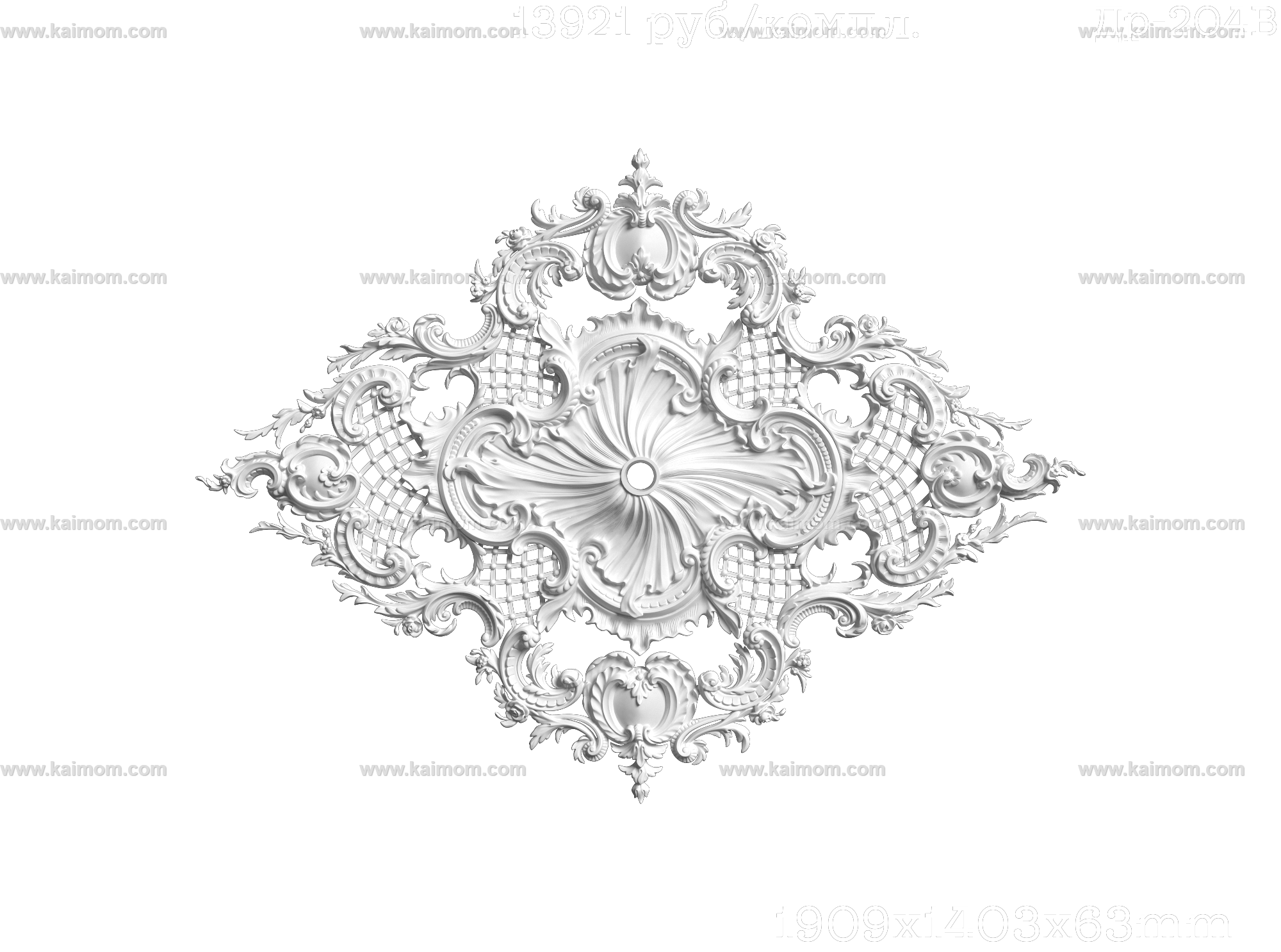 欧式古典雕花灯池3D模型-1