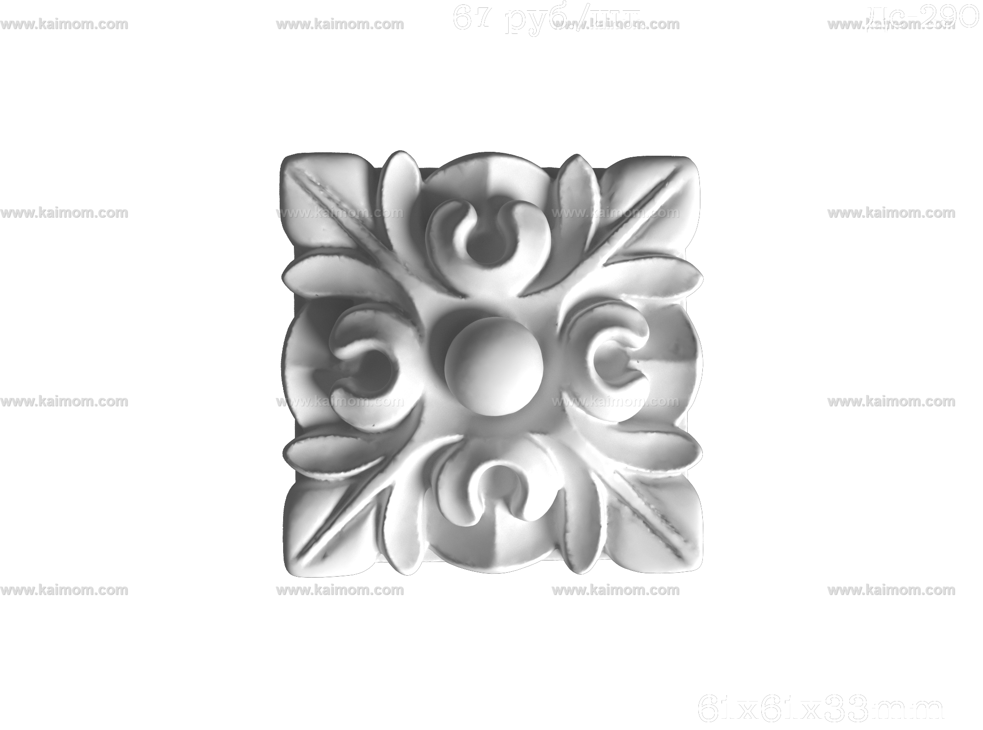 欧式墙面雕花3D模型-1