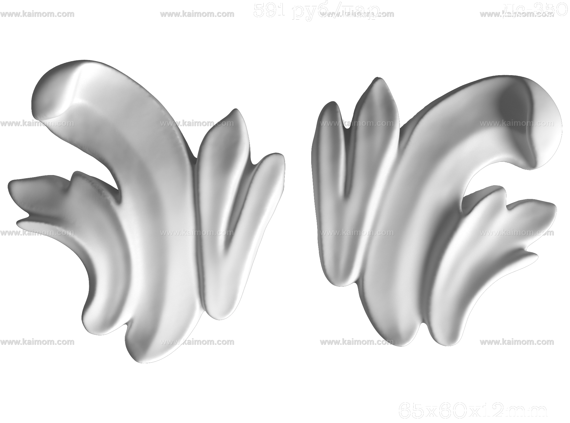 欧式墙面雕花3D模型-1