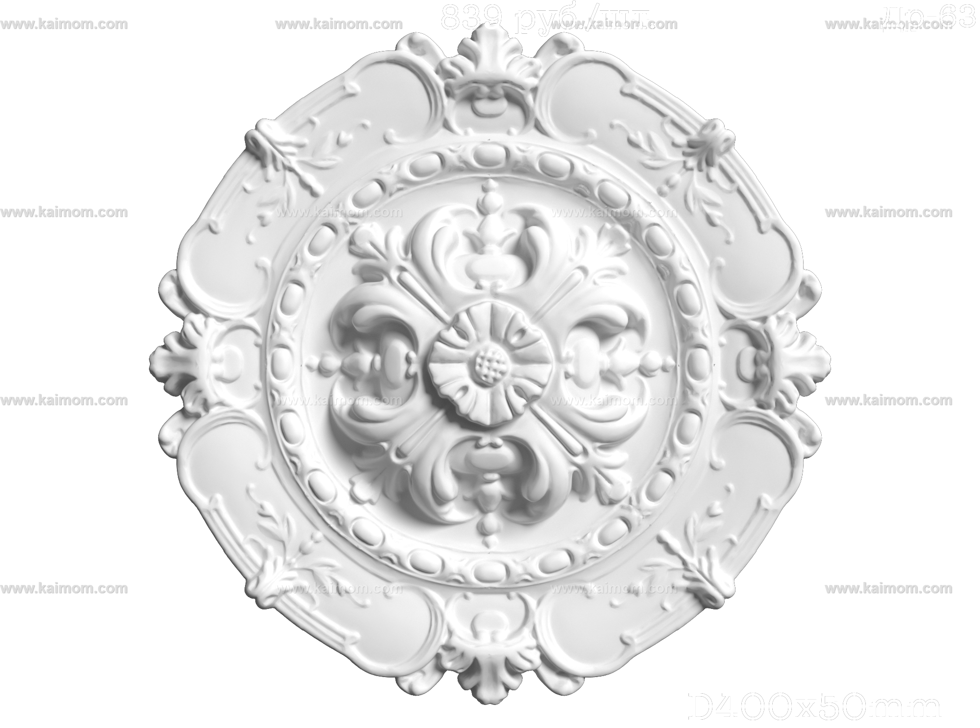 欧式古典雕花灯池3D模型-1