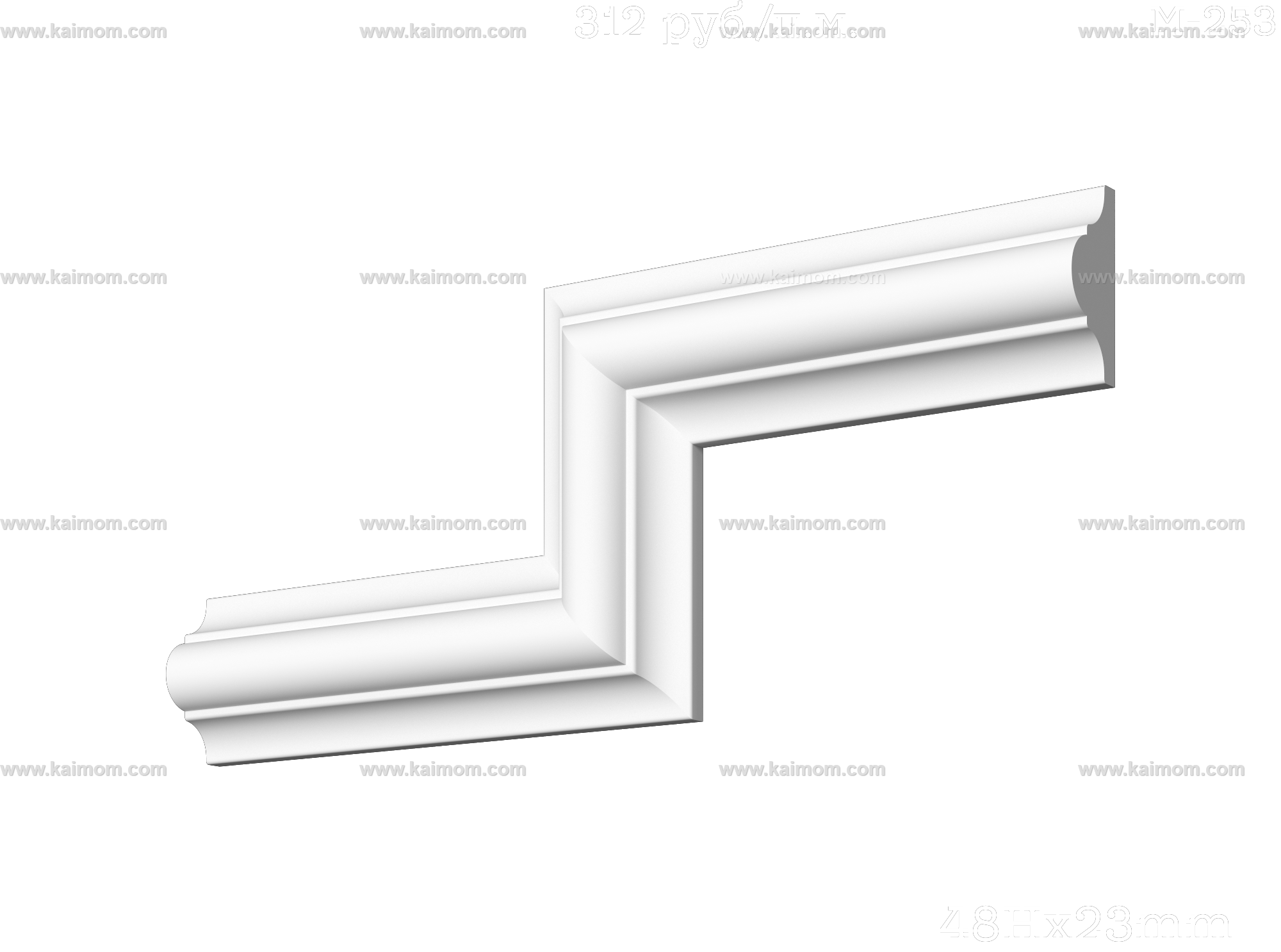 转角石膏线3D模型-1