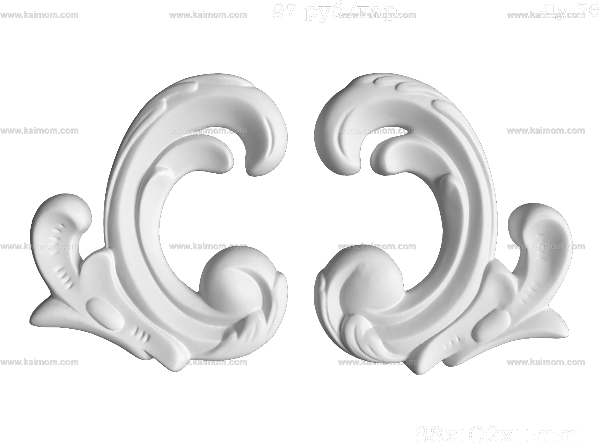 雕花_角花3D模型-1