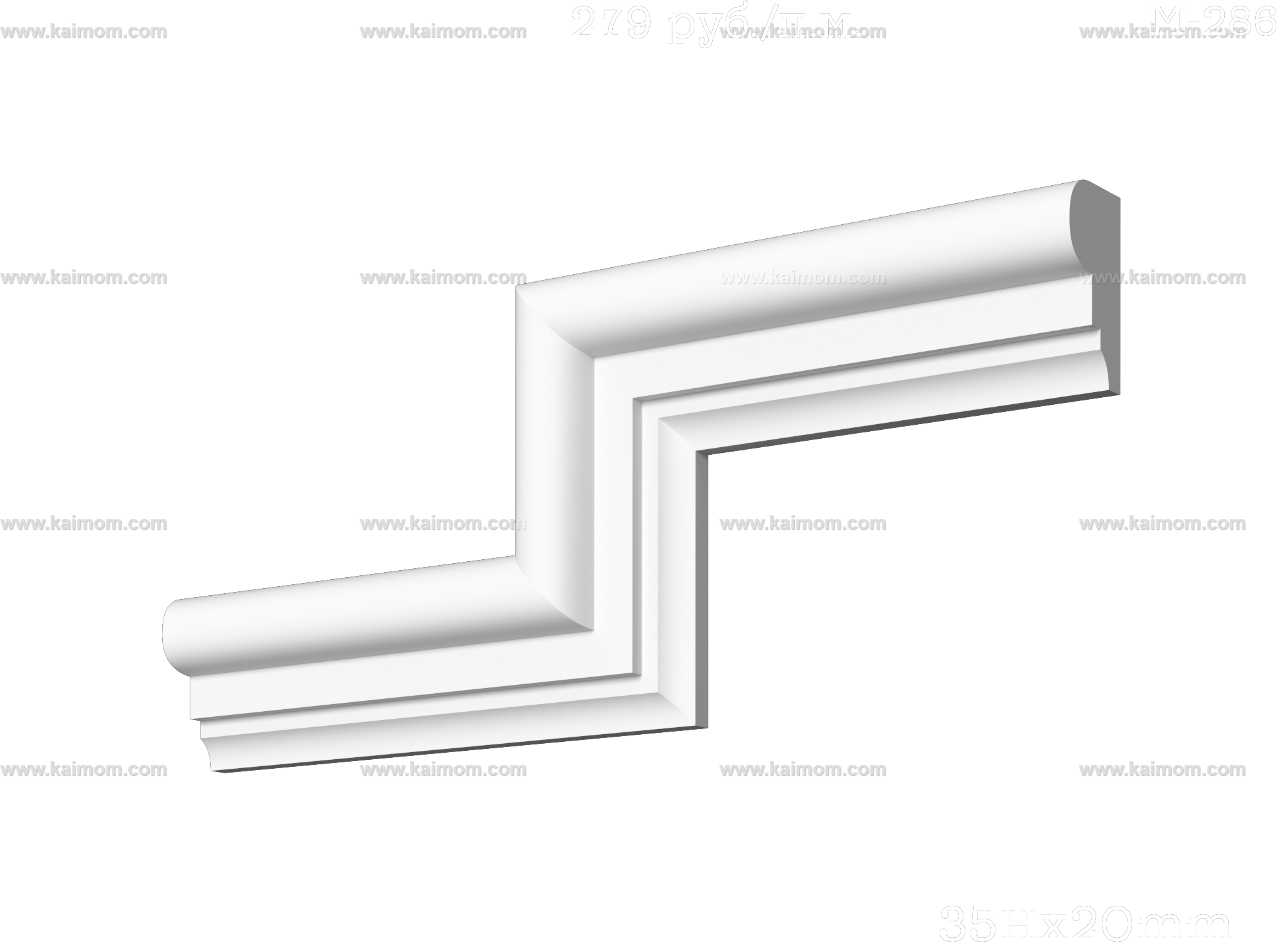 转角石膏线3D模型-1