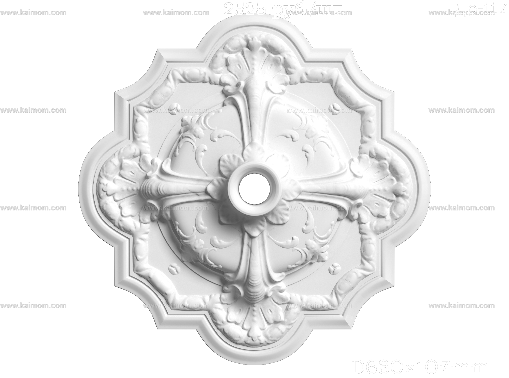 欧式古典雕花灯池3D模型-1